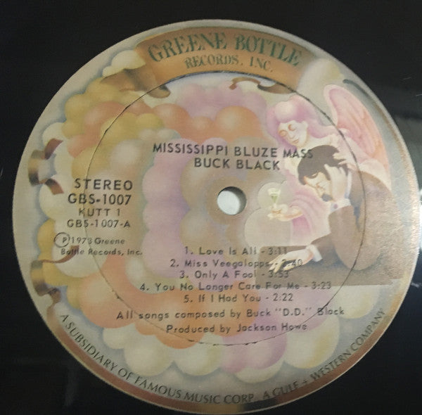 Buck D.D. Black – Mississippi Bluze Mass - VG+ LP Record 1973 Greene Bottle USA Vinyl - Funk - Shuga Records