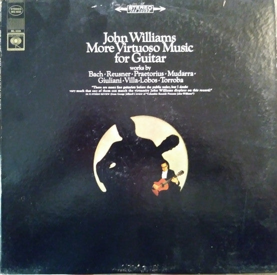 John Williams - More Virtuoso Music For Guitar (1967) - Mint- (VG Cover) LP Record 1975 Columbia Stereo USA Vinyl - Classical
