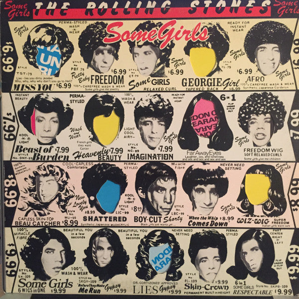 The Rolling Stones - Some Girls - VG+ LP Record 1978 USA Vinyl Die Cut Sleeve & 2nd Press Censored Cover - Rock & Roll / Classic Rock - Shuga Records