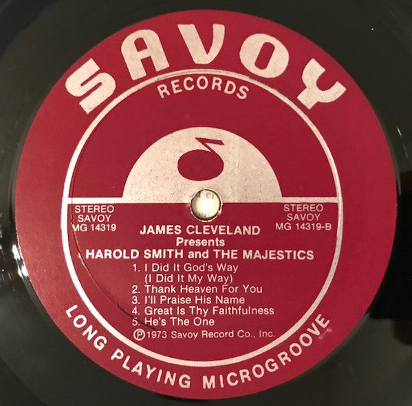 James Cleveland Presents The Harold Smith Majestics - Lord, Help Me To Hold Out - VG+ LP Records 1973 Savoy USA Vinyl - Gospel - Shuga Records