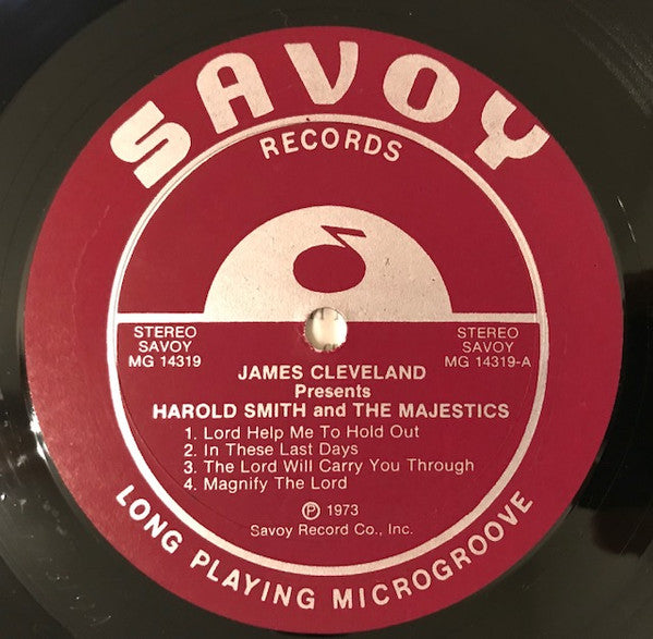 James Cleveland Presents The Harold Smith Majestics - Lord, Help Me To Hold Out - VG+ LP Records 1973 Savoy USA Vinyl - Gospel - Shuga Records