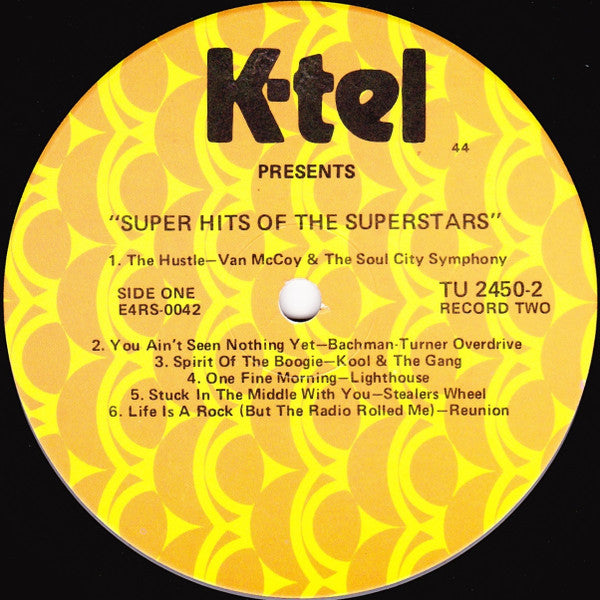 Various - Superhits Of The Superstars - VG+ 2 LP Record 1975 K-Tel USA Vinyl - Pop Rock / Disco / Soul / Pop - Shuga Records