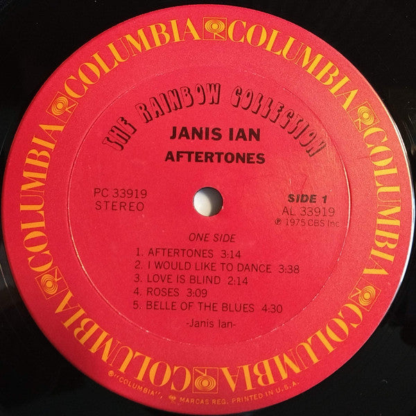 Janis Ian - Aftertones - Mint- LP Record 1975 Columbia The Rainbow Collection USA Vinyl - Pop Rock / Soft Rock - Shuga Records
