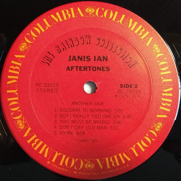 Janis Ian - Aftertones - Mint- LP Record 1975 Columbia The Rainbow Collection USA Vinyl - Pop Rock / Soft Rock - Shuga Records