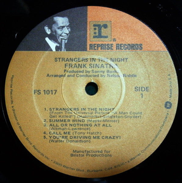 Frank Sinatra - Strangers In The Night (1966) - VG+ LP Record 1981 Reprise USA Vinyl - Jazz / Vocal / Big Band - Shuga Records