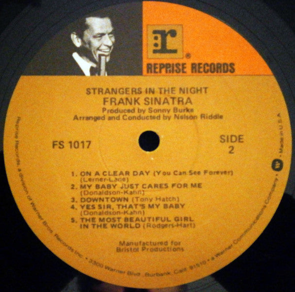 Frank Sinatra - Strangers In The Night (1966) - VG+ LP Record 1981 Reprise USA Vinyl - Jazz / Vocal / Big Band - Shuga Records