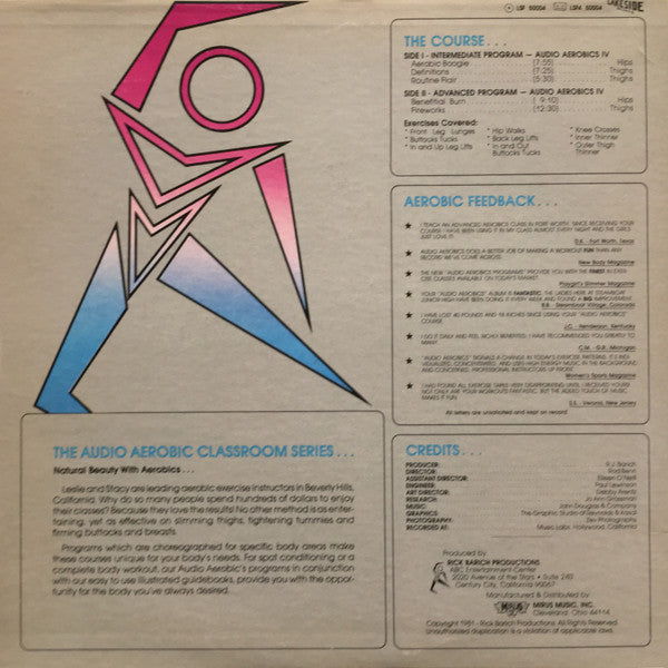 Leslie Lilien, Stacy Lilien ‎– Audio Aerobics IV Hips & Thighs - New LP Record 1983 Lakeside USA Vinyl & Book - Non-Music / Health-Fitness / Aerobics - Shuga Records