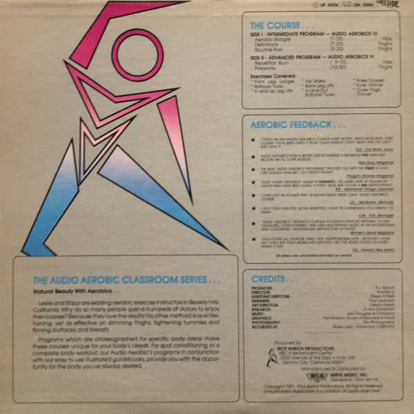 Leslie Lilien, Stacy Lilien ‎– Audio Aerobics IV Hips & Thighs - New LP Record 1983 Lakeside USA Vinyl & Book - Non-Music / Health-Fitness / Aerobics