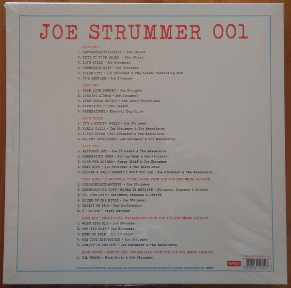 Joe Strummer - Joe Strummer 001 - Mint- 4 LP Record Set 2018 Ignition Europe Vinyl - Alternative Rock / Punk Rock / Rockabilly / Folk Rock - Shuga Records