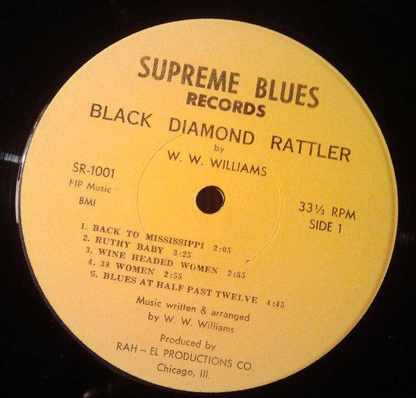 Willie Williams - Raw Unpolluted Soul - VG+ LP Record 1973 Supreme Blues USA Vinyl - Chicago Blues - Shuga Records