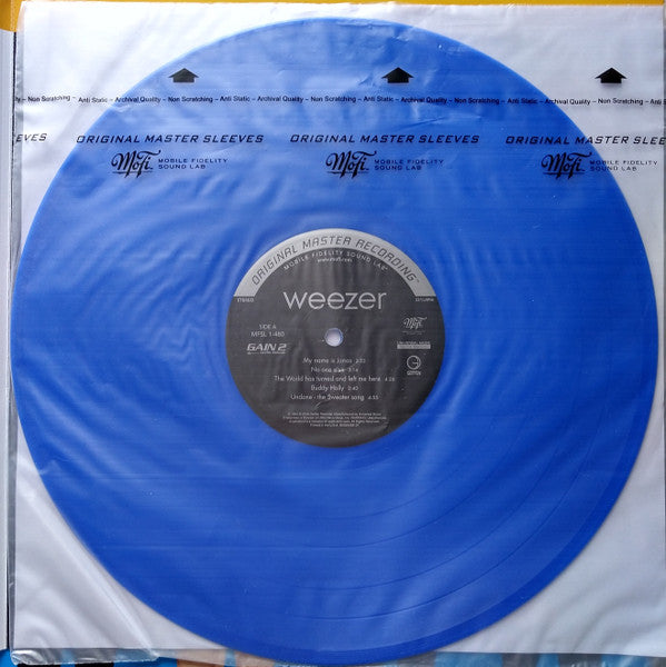 Weezer - The Blue Album - Mint- LP Record 2016 Geffen Mobile Fidelity Sound Lab Original Master Recording Blue Solid 180 gram Vinyl - Alternative Rock - Shuga Records