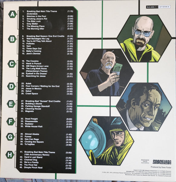 Dave Porter - Breaking Bad (Original Score From The Television Series Deluxe Edition) - Mint- (VG+ Box) 4 LP Record Box Set 2018 Spacelab9 USA Blue Vinyl - Soundtrack - Shuga Records