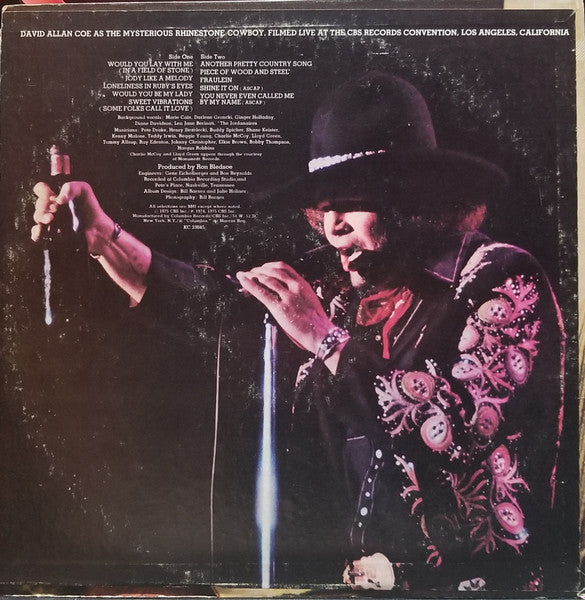 David Allan Coe - Once Upon A Rhyme - VG+ LP Record 1975 Columbia USA Original Vinyl - Country - Shuga Records