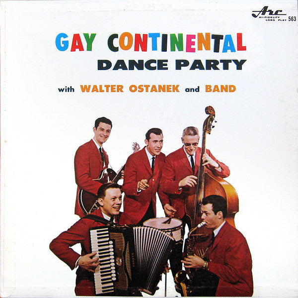 Walter Ostanek And His Band - Gay Continental Dance Party - VG+ LP Record 1960s ARC Canada Vinyl - World / Polka - Shuga Records