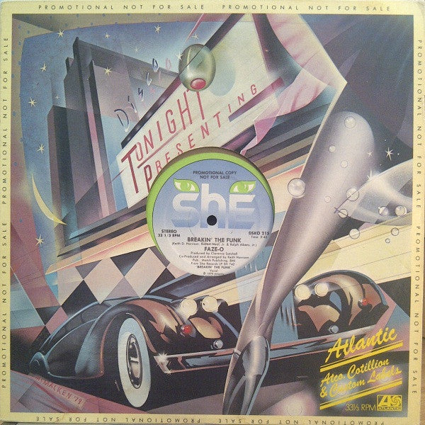Faze-O - She Records - VG+ 12" Single Record 1979 She USA Promo Vinyl - Funk - Shuga Records