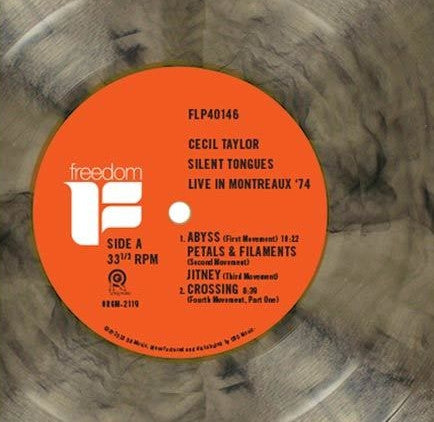 Cecil Taylor - Silent Tongues - Live At Montreux '74 (1975) - Mint- LP Record 2018 Freedom ORG Vinyl Me Please Club Gold With Black Smoke Vinyl & Numbered - Free Jazz / Free Improvisation - Shuga Records