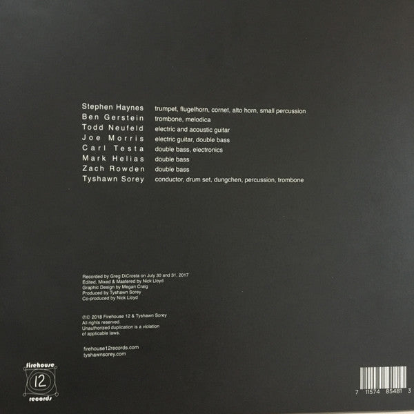 Tyshawn Sorey - Pillars IV - MInt- 2 LP Record 2018 Firehouse 12 USA Vinyl - Contemporary Classical - Shuga Records