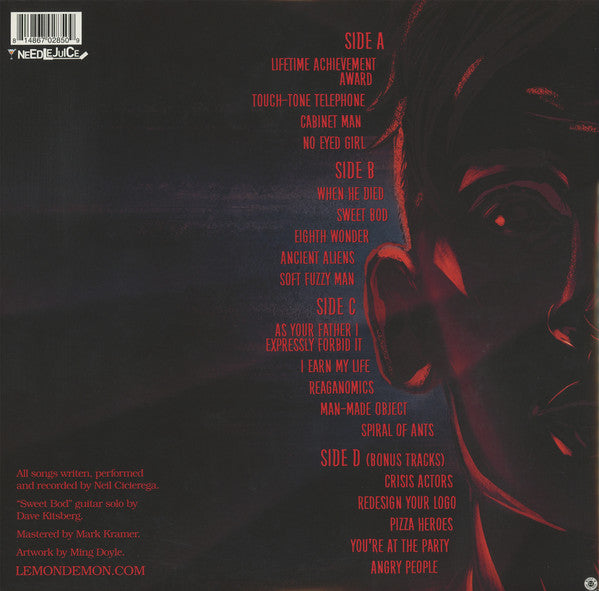 Lemon Demon - Spirit Phone - Mint- 2 LP Record 2020 Needlejuice Whisper Smoke Maroon / Clear w/ Black Smoke Vinyl & Insert - Alternative Rock / Synth-pop - Shuga Records