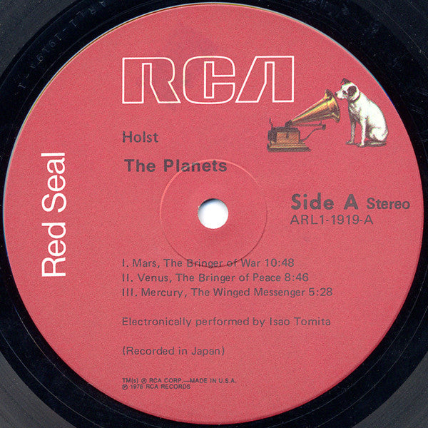 Tomita ‎– The Planets - Mint- LP Record 1976 RCA USA Vinyl - Electronic / Modern Classical - Shuga Records