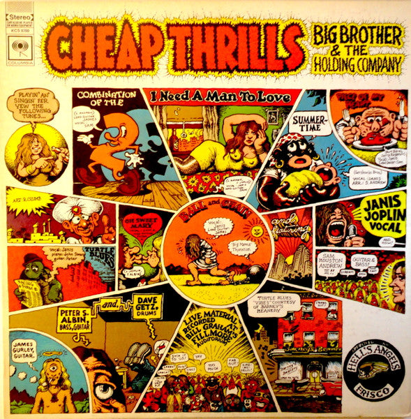 Big Brother & The Holding Company Featuring Janis Joplin - Cheap Thrills (1968) - VG+ (VG- cover) LP Record 1970 Columbia USA Vinyl - Psychedelic Rock - Shuga Records