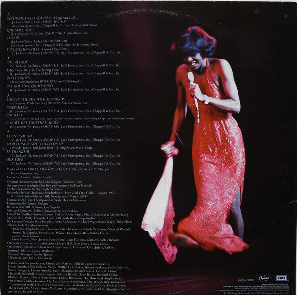 Natalie Cole - Natalie ... Live! - VG+ 2 LP Record 1978 Capitol USA Vinyl - Soul / R&B - Shuga Records