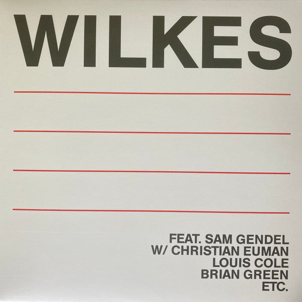 Sam Wilkes - Wilkes - New LP Record 2018 Leaving USA Vinyl - Jazz / Abstract / Avant-garde Jazz / Future Jazz - Shuga Records