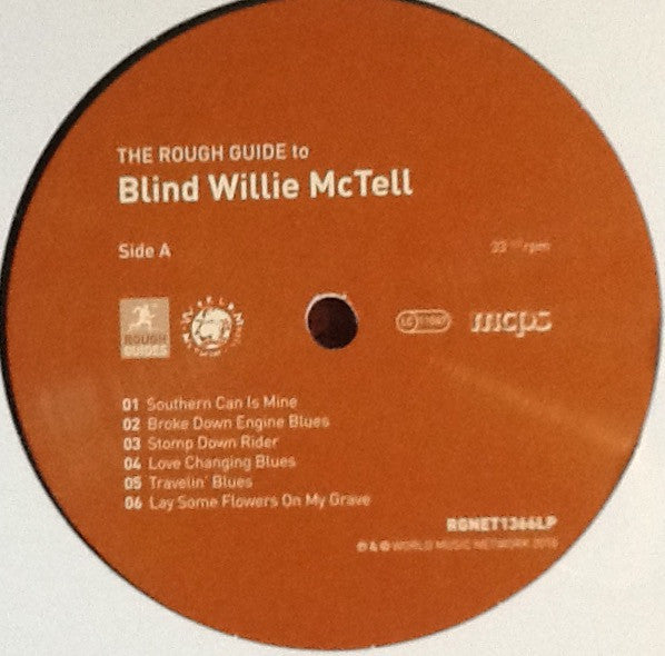 Blind Willie McTell - The Rough Guide To Blind Willie McTell - Mint- LP Record 2018 World Music Network Vinyl - Blues - Shuga Records