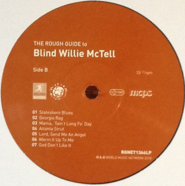 Blind Willie McTell - The Rough Guide To Blind Willie McTell - Mint- LP Record 2018 World Music Network Vinyl - Blues - Shuga Records