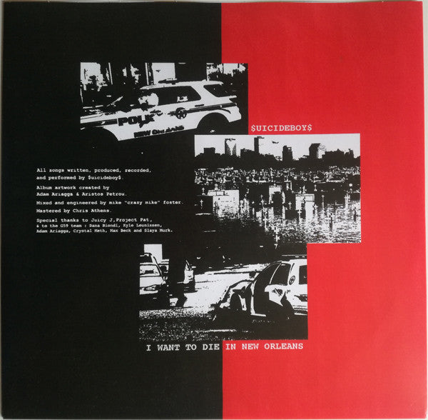 $uicideboy$ - I Want To Die In New Orleans - New LP Record 2018 G*59 USA Silver Vinyl (RARE 1st press) - Hip Hop / Trap / Cloud Rap - Shuga Records