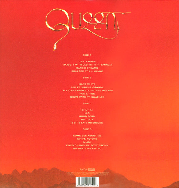Nicki Minaj - Queen - Mint- 2 LP Record 2018 Republic Cash Money Young Money Orange Vinyl & Insert - Hip Hop / Pop Rap / Trap - Shuga Records