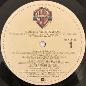 Bootsy - Ultra Wave - Mint- LP Record 1980 Warner Vinyl - P. Funk / Soul