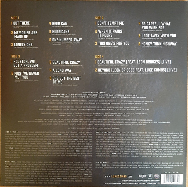 Luke Combs - This One's For You Too - New 2 LP Record 2018 Columbia River House USA Vinyl - Country / Country Rock - Shuga Records