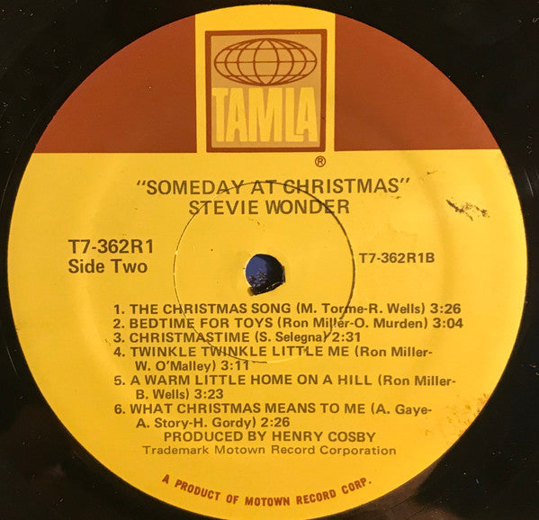 Stevie Wonder - Someday At Christmas (1967) - VG+ LP Record 1978 Tamla USA Vinyl - Holiday / Soul /Funk - Shuga Records