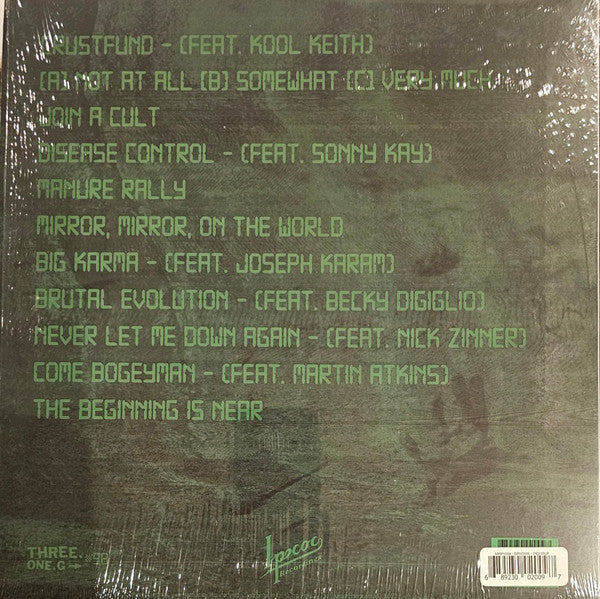 Planet B - Planet B - Mint- LP Record 2018 Ipecac Three One G USA Green Marbled Vinyl & Download - Hardcore / EBM / Turntablism / Hip Hop - Shuga Records
