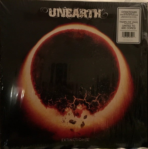 Unearth - Extinction[s] - Mint- LP Record 2018 Century Media USA Yellow Smoke Tiger's Eye Vinyl & Insert - Rock / Metalcore - Shuga Records