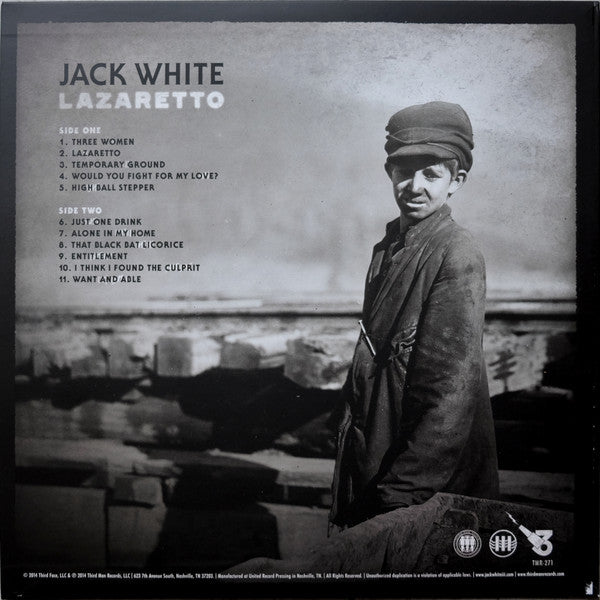 Jack White - Lazaretto - Mint- LP Record 2014 Third Man USA Ultra Vinyl & Insert - Alternative Rock / Blues Rock - Shuga Records