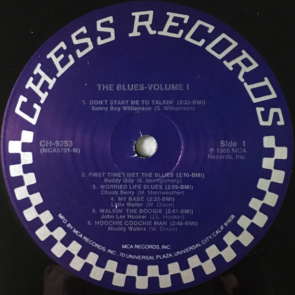 Various - The Blues Volume 1 (1963) - Mint- LP Record 1986 Chess USA Vinyl - Electric Blues / Chicago Blues / Harmonica Blues - Shuga Records