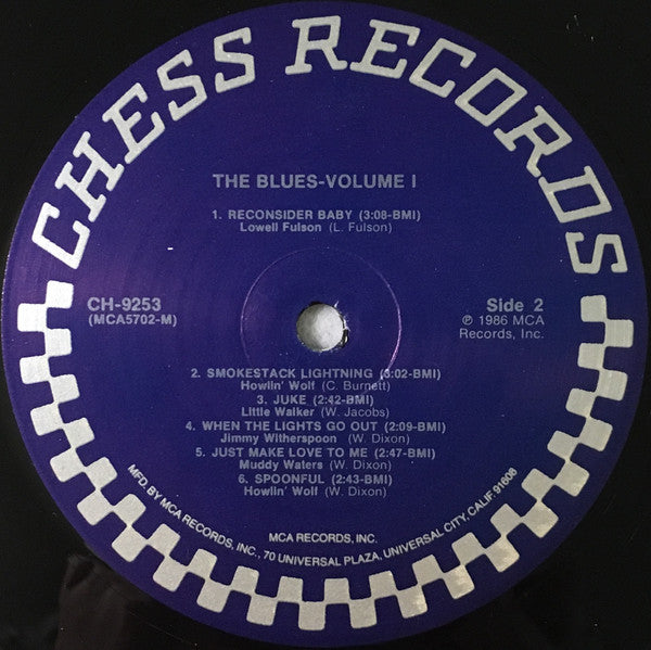 Various - The Blues Volume 1 (1963) - Mint- LP Record 1986 Chess USA Vinyl - Electric Blues / Chicago Blues / Harmonica Blues - Shuga Records