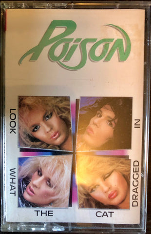 Poison ‎– Look What The Cat Dragged In - VG+ Cassette 1980 Enigma Capitol USA Tape - Hard Rock / Glam