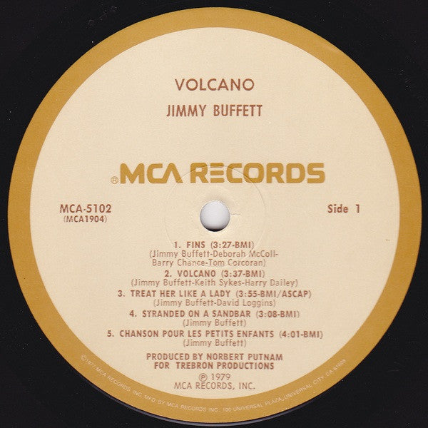 Jimmy Buffett - Volcano - VG+ LP Record 1979 MCA USA Vinyl - Pop Rock / Classic Rock / Country Rock - Shuga Records
