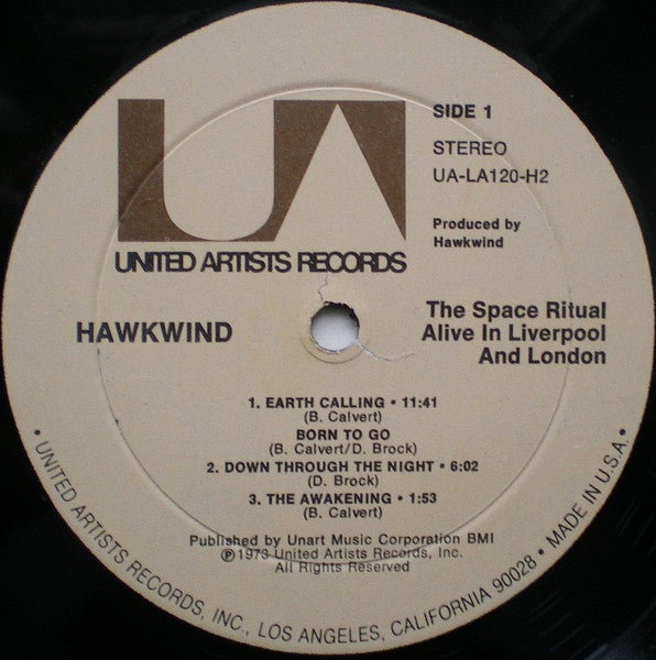 Hawkwind - Space Ritual - Mint- 2 LP Record 1973 United Artists USA Original Vinyl & Foldout Sleeve - Psychedelic Rock / Space Rock / Prog Rock - Shuga Records