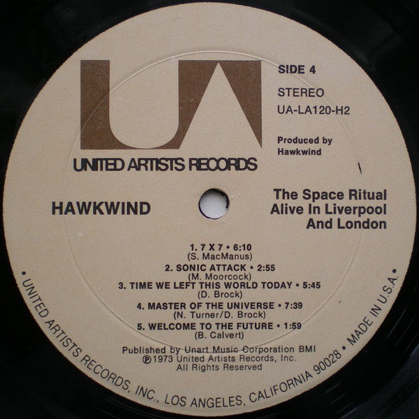 Hawkwind - Space Ritual - Mint- 2 LP Record 1973 United Artists USA Original Vinyl & Foldout Sleeve - Psychedelic Rock / Space Rock / Prog Rock - Shuga Records