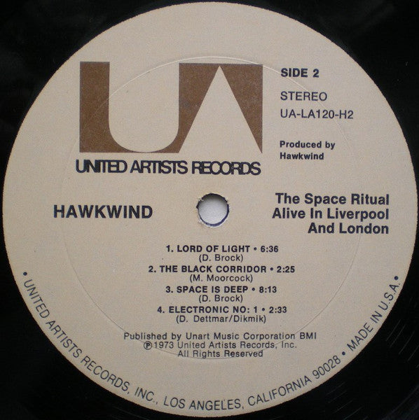 Hawkwind - Space Ritual - Mint- 2 LP Record 1973 United Artists USA Original Vinyl & Foldout Sleeve - Psychedelic Rock / Space Rock / Prog Rock - Shuga Records