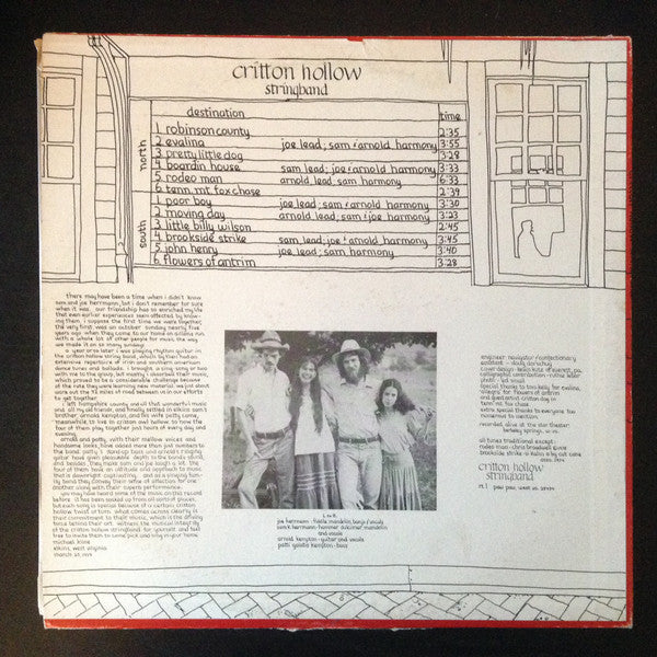 Signed Autographed - Critton Hollow Stringband - Poor Boy - VG+ LP Record 1979 Yodel-Ay-Hee Private Press VA Vinyl - Folk / Appalachian Music - Shuga Records