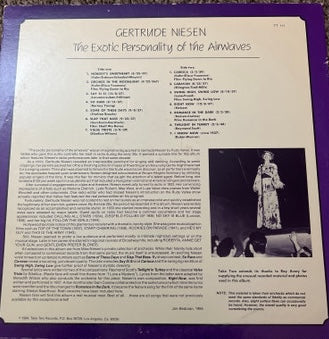 Gertrude Niesen - The Exotic Personality Of The Airwaves - Mint- LP Record 1984 Take Two USA Vinyl - Jazz Vocal / Pop - Shuga Records
