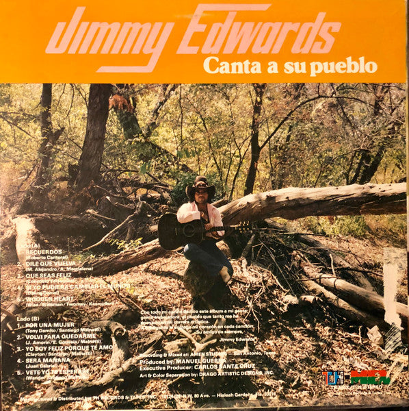 Jimmy Edward – Canta A Su Pueblo - Mint- LP Record 1981 TH-MEX USA Vinyl - Latin / Tejano - Shuga Records