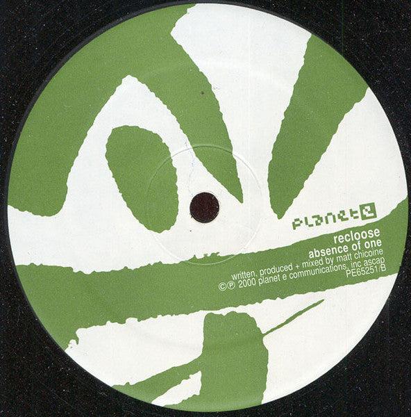 Recloose – Can't Take It - VG+ 12" Single Record 2000 Planet E USA Vinyl - Detroit House / Deep House - Shuga Records