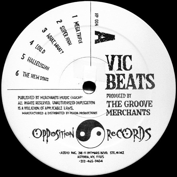 VIC - Vic Beats - Mint- LP Record 1997 Opposition USA Vinyl - Hip Hop / Instrumental / Boom Bap