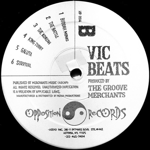 VIC - Vic Beats - Mint- LP Record 1997 Opposition USA Vinyl - Hip Hop / Instrumental / Boom Bap