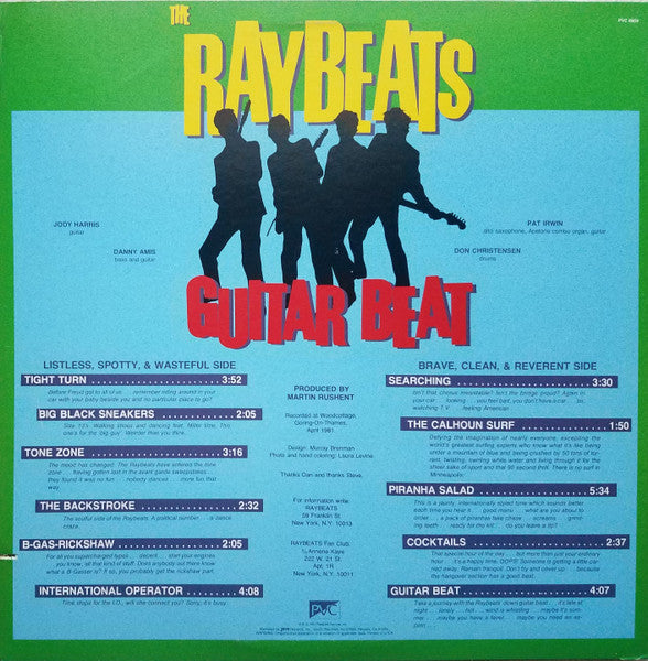 The Raybeats - Guitar Beat - VG+ LP Record 1981 PVC USA Vinyl - Garage Rock / Surf Rock - Shuga Records
